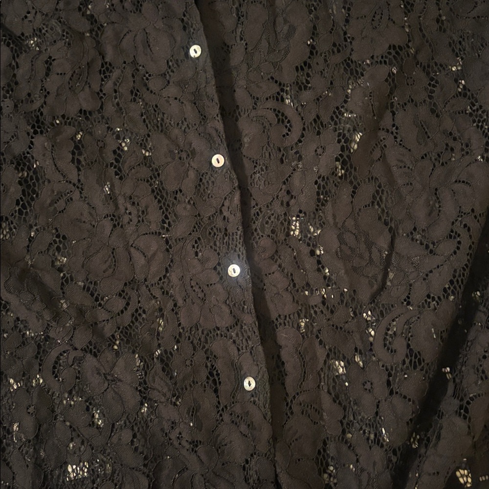 A Bronze Age oversized lace Romeo top Size M - Picture 10 of 13